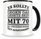 Samunshi® Tasse mit Spruch witzige Geschenke zum 70 Geburtstag Mann Frau Oma Opa Geburtstag Geschenkideen zum 70 Geburtstag Gut aussehen 70 Jahre 300ml schwarz/schwarz