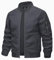 KEFITEVD Jacke Herren Übergangsjacke Leicht Herrenjacke Stehkragen Militär Jacke Sommer Herbstjacke Armee Jacken Freizeit Blouson Dunkelgrau 3XL