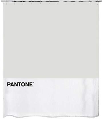 balvi Duschvorhang Pantone Grau Farbe wasserdicht Duschvorhang und Bad, moderner und origineller Stil
