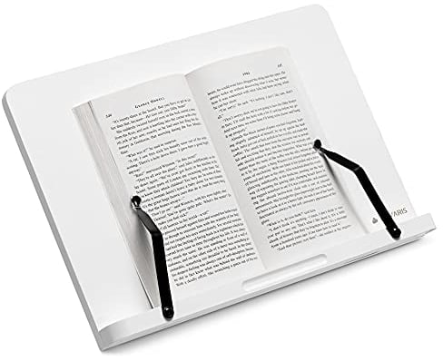 Navaris Buchständer kompatibel mit iPad Ständer - 34x24cm Buchhalter Buchstütze aus Bambus - Stand Halter für Buch - für Küche Schreibtisch