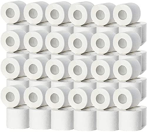 FitYo - Pack de 144 Rouleaux de Papier Toilette - 2 Plis pour une Meilleure Résistance - Usage Domestique ou Industriel - Lot de Papier Hygiénique - 144 Rouleaux