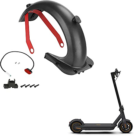 Fututech Schutzblech hinten + Rücklicht + Halterung für Schutzblech hinten für Segway Ninebot Max G30/G30D Ersatzteile Scooter Zubehör Elektroroller (Combo2)