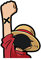 Dawowan for One Piece Luffy Anime Auto-Aufkleber, Laptop, Windschutzscheibe, Auto-Styling, JDM, Vinyl, Autozubehör, wasserdicht, 13 cm (5,1 Zoll)