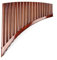KESHUO E Key Handmade Panpipes 20 Rohre Braune Pan Flöte Musikinstrument Studentische Panflöte