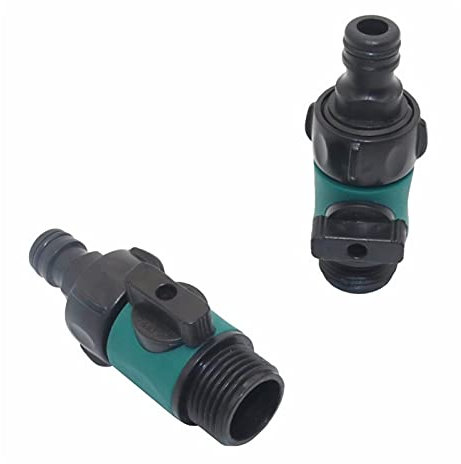 XINHUIPART Adaptateur de plomberie de jardin 1 3/4 connecteur de tuyau d'arrosage, interrupteur de valve droit, raccords de tuyau d'eau automatiques, tétine d'entretien prolongée (taille : 16 mm)