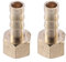 A ABSOPRO 2 Pcs Raccord Cannelé 1/4 BSP Femelle Filetage Raccord Laiton 8mm Connecteur Tuyau