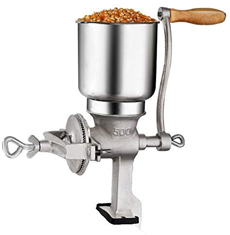 Grain Grinder Premium Quality Cast Iron Manual Mill Grinder for Corn Wheat Oats Nut Herbs Spices Seeds Grinder Great for Restaurants Commercial Kitchens Bakery Grinder