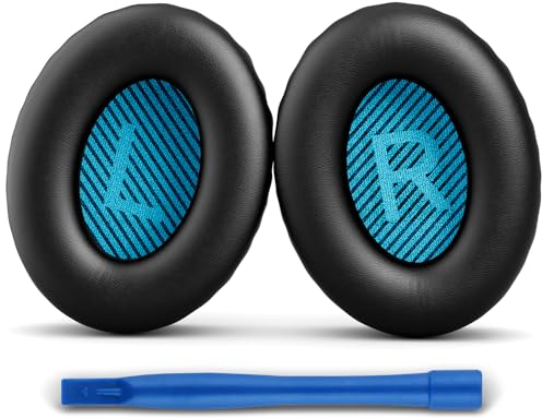 Kopfhörer Ersatz Ohrpolster für Bose Quietcomfort 25 II Die Ohrpolster passen perfekt für den Bose QC25 Noise Cancellation, Great Replacement, Komfortabel, Einfache Installation, Perfekter Ersatz.