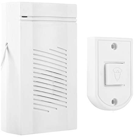 Wired Doorbell, Chime Speaker Powered and Stability Power SavingWire Doorbell School Hospital Laboratory Bell Home Security Durability Battery Operated Chime ABS Wall Mounted