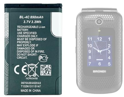 Aousavo Amico Fedele batteria di ricambio compatibile con Brondi Amico Fedele/Brondi Amico AMPLI VOX NO.:W11