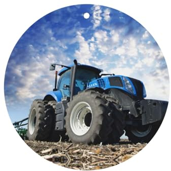 Lufterfrischer mit Traktor, zum Aufhängen, natürlicher Autoduft, lustig, Auto-Innenzubehör, Dekoration (6 Stück)