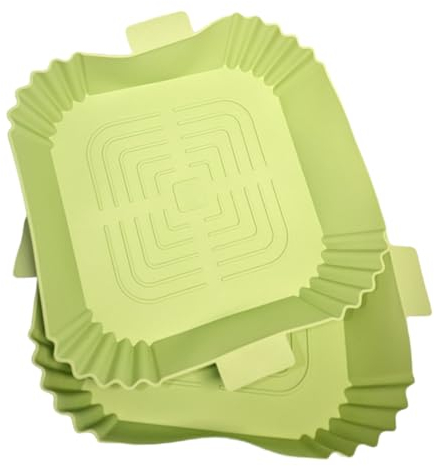 2 Pack Air Fryer Liners, Reusable Silicone Basket Liners for Instant Pot Vortex Plus 6 Qt, Cosori Pro Air Fryer, Ninja Foodi 8qt, Breville Air Fryer Oven