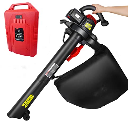 KLUFO Aspirateur souffleur de Feuilles Portable, aspirateur de soufflage électrique au Lithium 40V, soufflage et Aspiration 2-en-1 Jardin Jardin soufflage de Feuilles balayeuse,Batterie de Sac à Dos