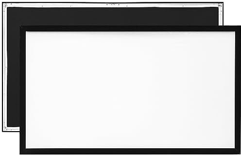 VEVOR 110Inch Diagonal Projector Screen 16:9 4K HD Projector Screen Movie Screen Fixed Frame 3D Projector Screen for Home Threater Outdoor Use(110inch)