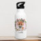 Trinkflasche Edelstahl Trinkbecher Tiere Blumenkranz Fuchs Reh Hase Eule Bär & Name Silikonmundstück Strohhalm trk20 trk21 trk22 trk23 trk24 trk25 - ausgewählte Größe: *Trinkflasche mit 600ml*