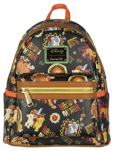 Loungefly Mini sac dos Disney Roi Lion avec motifs tribaux, Multicolore, One Size