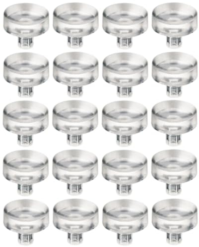 cyclingcolors 20x Support protecteur plaque verre miroir pivotant 15 x 5 x 5mm caoutchouc transparent à enfoncer Tablette Plateau Etagère Vitre Meuble Table Coussinet