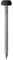 Black 40mm Poly Top Pins (Pack of 50) UPVC Nails Polymer