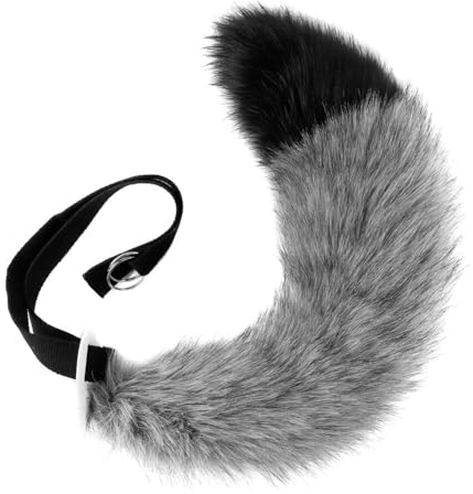 URFEDA Fuchsschwanz Plüsch Kunstpelz Katze Tail Cosplay Groß Lang Wolf Tier Fuchs Katze Hund Wolf Schwanz Halloween Anime Großer Schwanz für Halloween Party Kostüm Cosplay verkleiden Tier Tails