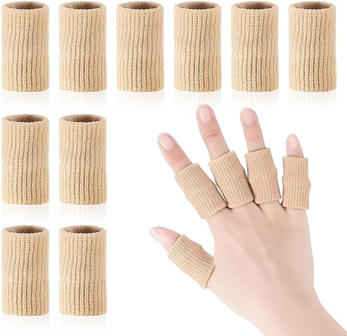 INSIME Fingerschutz für Cricket, Volleyball | Fingertape für Cricket-Feld Fingerabdeckung Bandage | Fingerstütze zur Schmerzlinderung Basketball Volleyball Fingerschutz (10er Set)