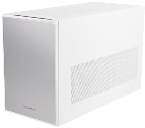 SilverStone Technology SUGO 17, Weiß, Würfelförmiges Premium-Gehäuse mit beispielloser Aufnahmekapazität für Komponenten, SST-SG17W (Weiß)