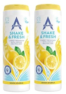 Astonish Shake n Fresh Carpet Freshener Powder - Astonish Shake n Fresh Carpet Deodoriser-Highly Scented-Carpet Cleaner(Lemon Sparkle) (1)