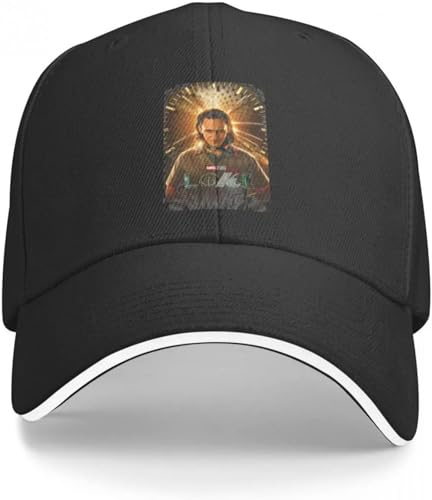 Baseballkappe Hiphop Sonnenhut Loki Charakter Poster Baseball Cap Hut Mann Luxus Golf Weihnachten Hut Snapback Cap Damen Cap Herren