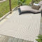 SANAT Berlin Outdoor Teppich Wetterfest - Teppich für den Innen- und Außenbereich - Balkon Teppich Wasserabweisend - Teppiche für Terrasse, Garten, Küche, Bad oder Wohnzimmer - Creme, 240 x 330 cm