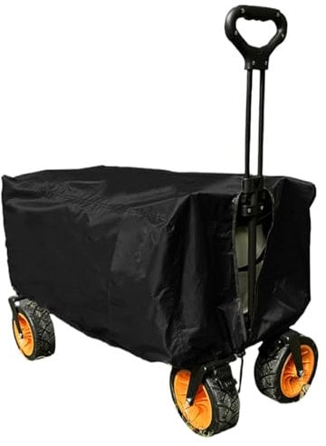 Yeory Wagon Rain Cover, Waterproof Festival Trolley Cover, Folding Wagon Cover, 35x20x18 UV-Resistant Garden Trolley Cover for Camping Wagon Cover