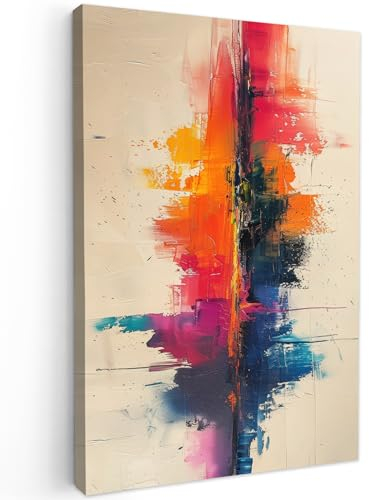 MuchoWow© Bilder Groß 80x120 cm XXL Wohnzimmer Deko Moderne Wandbild Kunstdruck auf Leinwand Bild Schlafzimmer über Bett Room Decor Geschenke Aquarell - Kunst - Modern