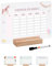 Bärenfreunde® - Personalisierbarer & Abwaschbarer Stundenplan aus Acryl + Stift, Holzhalter - Einschulung Geschenk, Schultüte zum Schulanfang oder Grundschule (Einhorn,mit Holzhalter)