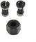 HEIBTENY Lot de 3 pinces de serrage pour défonceuse - Pince de serrage pour fraise - Douille de serrage - Écrou de défonceuse - 8 mm - Adaptateur de collier M15 - Écrou de serrage avec mandrin de