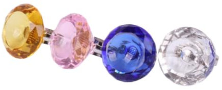 LALADEFIEE 4stücke Wimpernkleber Ringe Halter Für Wimpernverlängerung Kreative Langlebige Glashalter Für Nagelkunst Zubehör Für Eyelash Grafting Und Maniküre