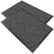 VOUNOT® 2 Pezzi Zerbino Ingresso Casa da Esterno, Tappeto Entrata Interno, Resistente Sporco, Antiscivolo e Essorbente, 40x60 cm, Antracite Scuro