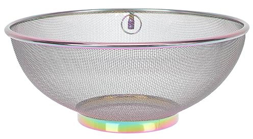Hoement colino da cucina scolapasta a rete colapasta da cucina Terrina set cucina attrezzi cucina colapasta per riso ciotola del filtro per la rondella del riso acciaio inossidabile1