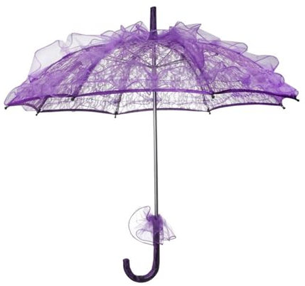 BHFYOB Lace Parasol Elegant Lace Umbrellas for Outdoor Party Photo Props Decorative Parasol Lacework Umbrellas for Garden