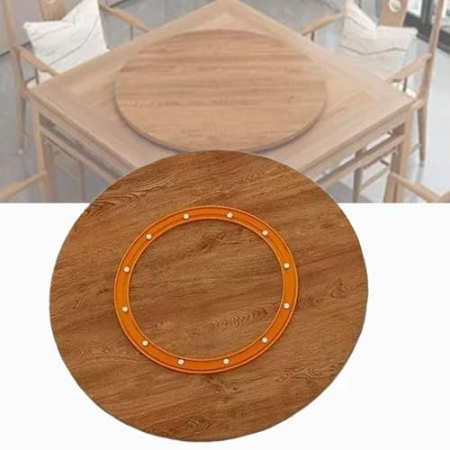 DAQXYH Plato Giratorio De Madera Lazy Susan, 90cm, Oak
