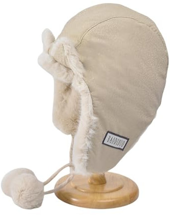 QDLTGBD MüTze Damen Warme Wintermütze Für Damen Mit Ohrenschutz Aus Samt, Pullovermütze Mit Katzenohren, Kältebeständige Und Vielseitige -Khaki