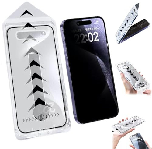 Evo Tech for iPhone Invisible Artifact Screen Protector, Evotech Protection Ecran, HD Anti-Peep Privacy Screen Protector Dust and Bubble-Free for iPhone. (Anti-Peeping,for iPhone 13)