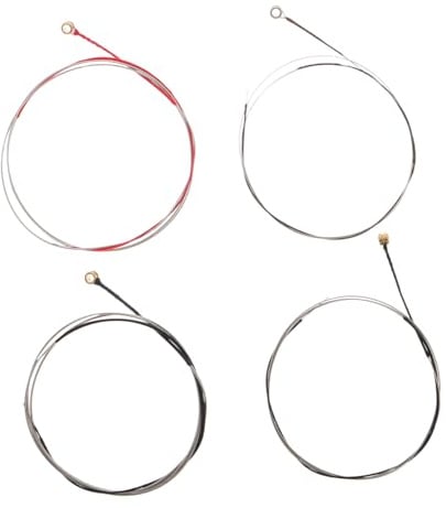 BESTonZON 4 Stück Geigensaiten aus Legierung Kompatibel für 1/4 Größe Violinen Professionelles Ersatzsaitenzubehör für Violine Selbstgemacht Montage