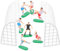 Yardwe 18pcs Football Game Theme Cake Decor Vivid Cake Ornaments for Birthdays Parties and Festivals Cute Dessert Adornment with Material Small Present for Soccer Lovers