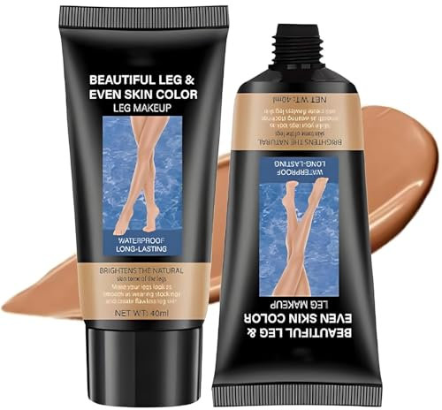 Bein Make Up Wasserfest Body Coverage Perfector Flawless Körper Concealer Tattoo Abdeckung Langanhaltend CC Waterproof All Over Complexion Foundation Abdeckcreme Ohne Übertragung 40g*2 (Dunkler)