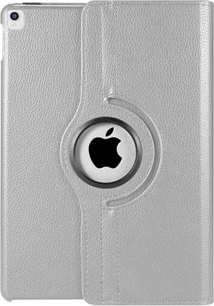 360° drehbare Hülle für iPad Pro 10.5 (2017) & iPad Air 3 (2019) - Modell A1701 A1709 A2152 A2123 A2153 - Auto Wake/Sleep Stand Cover (Silber)