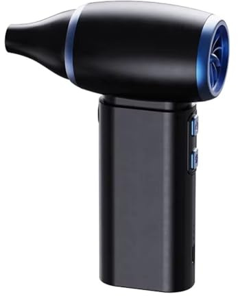 Koolenry Multipurpose Jet Fan 3 Speeds Leaf Blower Cordless Keyboards and Outdoor Use Black