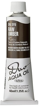 Holbein Duo Watersoluble Oil Colors - Raw Umber - 40ml Tube