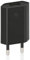 Wicked Chili PRO Series - Alimentatore di Rete/Adattatore USB Ultra Sottile per Apple iPhone 6/6 / 5C / 5S / 5 / 4S / 4 / 3GS, iPod Nano/Touch/Shuffle, 1000 mA, 100-240 V Nero