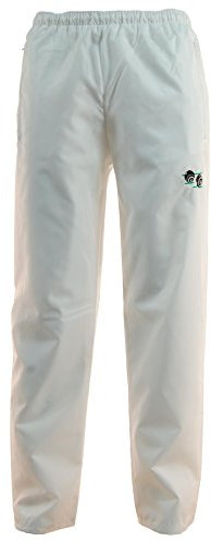 G5 APPAREL Bowls Lawn Bowling Unisex Waterproof Trousers with Bowls Logo White