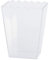 amscan Grande contenitore smerlato in plastica Trasparente, 19,5 cm, 1 Pezzo Contenedor Rectangular 15 x 12 x 19 cm Transparente, Multicolor, L