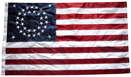 3 x 5 ft Nylon bestickt 35 Sterne Union historischen USA American Flag