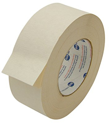 Intertape Doppelseitiges Flachkrepp-Klebeband, 591, 33 m lang, unterschiedliche Breite, 591/BEIG236